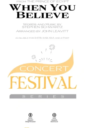 Bon prix - Hal Leonard When You Believe