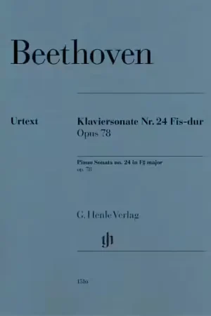 Henle Verlag Piano Sonata No. 24 F Sharp Major Op. 78 | Bon plan