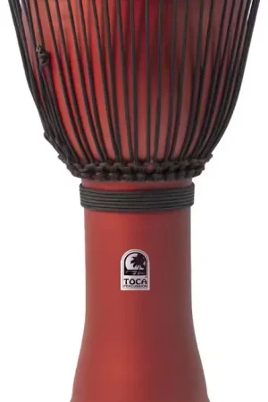 Toca Djembe Freestyle 10" Accord Par Corde Rouge Mat SFDJ-10RR - Qualité professionnelle