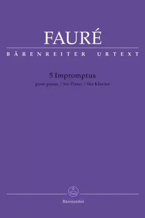 Achetez en ligne | Barenreiter Faure Gabriel - 5 Impromptus - Piano