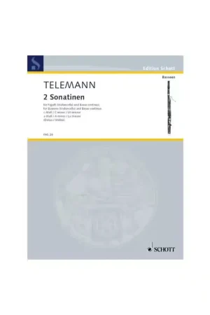 Nouvel arrivage | Schott Telemann G.P. - 2 Sonatinen - Basson & Piano
