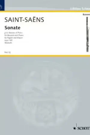 Disponible à la commande | Schott SAINT-SAENS CAMILLE - SONATE OP.168 - BASSON & PIANO
