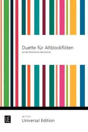 Universal Edition Duette Für Altblockflöten aus der Französischen Barockmusik - Super offre