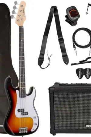 Achat sécurisé | Woodbrass Pack PB100 Sunburst + BA820 + Accessoires